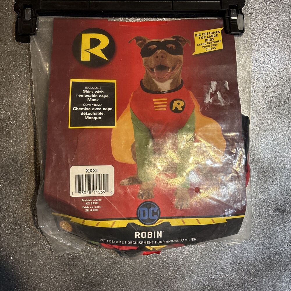 Rubies Teen Titans Robin Pet Costume Dogs 3X - Officially Licensed Halloween